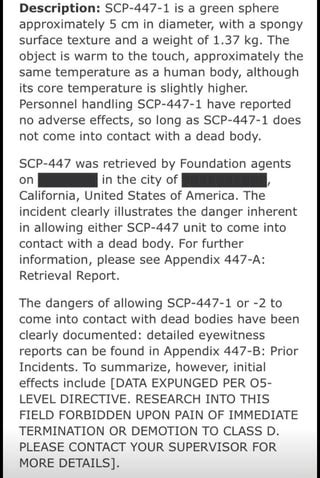 scp 447|appendix 447 a retrieval report.